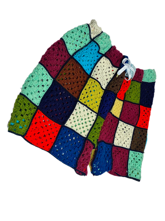 Patch Up the Pain Crochet Shorts